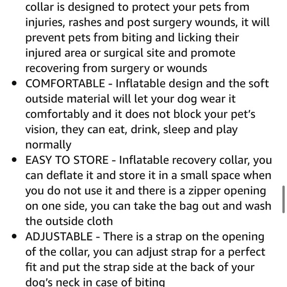 NWT Inflatable Protective Collar - Picture 7 of 10